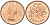 Канада 1 цент 1964 Елизавета II (1952-2022), кленовый лист KM 49 бронза UNC 44-934