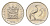 ЮАР 5 центов 1974 KM 84 никель UNC 4679-157