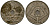 Бельгия 25 сантимов 1939 Belgique - Belgie KM 114 никель латунь 4382-425