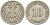 ГЕРМАНИЯ 10 ПФЕННИГОВ 1896 D KM 12, J. 13 медно-никель 4401-956