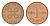 Финляндия 1 пенни 1963 первый год KM 44 медь 4647-228