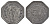 Бельгерн 50 пфеннигов 1917 Funck 33.3, Men05 1706.3, Men18 2201.3 цинк 1527-1442