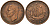 Великобритания 1/2 пенни 1943 Георг VI (1936-1952) KM 844, Spink 4115 бронза    4603-856