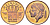 БЕЛЬГИЯ 50 САНТИМОВ 1977 BELGIQUE, БОДУЭН I (1951-1993) KM 148.1 бронза 214-638