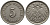 Германия 5 пфеннигов 1915 F KM 11, Jager 12, Weege 6 медно-никель 4547-548