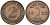 Германия 2 рентенпфеннига 1923 J, выпуск 1924 года KM 31, J.307, Weege 3 медь 4584-614