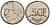 Бельгия 50 франков 1989 Belgie, Бодуэн I (1951-1993) KM 169 никель 4601-123