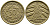 Германия 50 рентенпфеннигов 1924 J KM 34, J. 310 алюминиевая бронза 413-3723