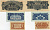 Чехословакия 1, 5, 20, 100, 500, 1000 крон 1944 образцы, SPECIMEN Pick 45S, 46S, 47S, 48S, 49S, 50S бумага UNC (пресс) 000-00-00