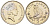 Гибралтар 5 пенсов 1989 АВ обезьяна KM 22 медно-никель UNC 87-625