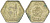 Египет 2 пиастра 1944 АН1363, Фарук I (1936-1952) KM 369 серебро 4516-1068