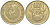 КИПР 10 ЦЕНТОВ 1988 ПТИЧКИ НА ВАЗЕ KM 56.2 никель латунь 117-323