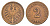Германия 2 пфеннига 1875 G, Вильгельм I (1871-1888) KM 2, J. 2 бронза 4632-246