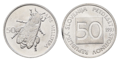 Словения 50 стотинов 1993 KM 3 алюминий UNC 4164-131