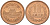 Япония 10 йен 1991 год 3, император Акихито (1989-2019) KM 97.2 бронза UNC 87-635