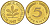 ФРГ 5 пфеннигов 1987 F KM 107, J. 382 сталь плакированная латунью 220-439