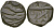 Индия, Гвалиор 1/2 пайса XIX век   медь 1530-224