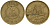 Кувейт 10 филсов 1985 AH 1405, парусник KM 11 никель латунь 4597-1214