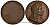 Англия медаль 1829 Уильям Конгрив, писатель (Gulielmus Congreve), d 41 mm, вес 39,4 гр бронза 11-203-11