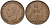 Великобритания 1 пенни 1945 Георг VI (1936-1952) KM 845, Spink 4114 бронза 4574-136