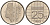 Нидерланды 25 центов 1983 Беатрикс (1980-2013) KM 204 никель UNC 4588-853