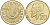 Кипр 20 центов 1994 KM 62.2 никель латунь UNC 4599-1233