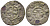 Дерптское епископство артиг 1514-1518 Christian Bomchower (1514-1518), вес 0,35 гр. серебро 1516-1014