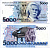 Бразилия 5000 крузейро ND (1990-1993) Карлось Гомес, музыкант, рояль Pick 232 с бумага аUNC 7487-50-1-1