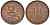 Финляндия 10 пенни 1938 KM 24 медь 51-3014