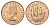 Великобритания 1/2 пенни 1966 Елизавета II (1952-2022) KM 896, Spink 4158 бронза aUNC 4662-1246