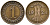 Германия 1 рентенпфенниг 1924 A KM 30, J. 306, Weege 1 бронза 39-832