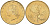 Италия 20 лир 1991 R, дубовый лист KM 97.2 алюминиевая бронза  UNC  4594-836