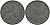 Бельгия 1 франк 1943 Belgique - Belgie, Леопольд III (1934-1947), германская оккупация, Вторая мировая война KM 127 цинк 4161-514