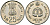 Индия 25 пайсов 1982 IX Азиатские игры KM 52 медно-никель UNC 94-1237