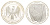 ФРГ 10 марок 1990 800 лет Тевтонскому Ордену KM 176 серебро UNC 4117-141
