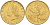 Италия 20 лир 1996 R, дубовый лист KM 97.2 алюминиевая бронза  UNC  4594-1051