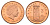 Остров Мэн 2 пенса 2006 KM 1254 сталь плакированная медью UNC 4119-625