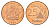 Нигерия 25 кобо 1991 год-тип KM 11a сталь плакированная медью UNC 4654-356