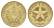 Куба 1 песо 1987 KM 105 латунь UNC 4666-815