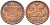 ДАНИЯ 25 ЭРЕ 1990 LG; JP; A, МАРГАРЕТ II (1972-) KM 868.1 бронза 214-541