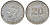 Британская Малайя 20 центов 1939 Георг VI (1937-1952) KM 5 серебро 53-337