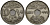 Египет 10 миллимов 1917 KN, Британский протекторат KM 316 медно-никель 4511-152