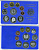 ФРГ государственный набор из 10 монет 1999 F    PROOF  3-5-3-48