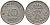 ДАНИЯ 10 ЭРЕ 1957 C; S, ФРЕДЕРИК IX (1947-1972) KM 841.2 медно-никель 116-217