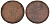 Ганновер 2 пфеннига 1845 A, Эрнст Август (1837-1851) KM 174.1, AKS 122, J. 55 медь 75-1816
