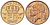 БЕЛЬГИЯ 20 САНТИМОВ 1963 BELGIQUE KM 146 бронза 201-1248