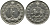ИРАН 10 РИАЛОВ 1960 SH 1339 KM 1177 медно-никель 4542-635