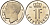 Люксембург 1 франк 1993 Великий герцог Жан (1964-2000), тираж 10.000 экземпляров KM 63 сталь плакированная никелем  BU  4635-1217