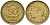 Франция 50 сантимов 1932 KM 894.1, Le Franc 192.15 алюминиевая бронза 4596-761