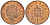 Великобритания 1 пенни 2004 Елизавета II (1952-2022) KM 986, Spink 4710 (B5) сталь плакированная медью 4609-611